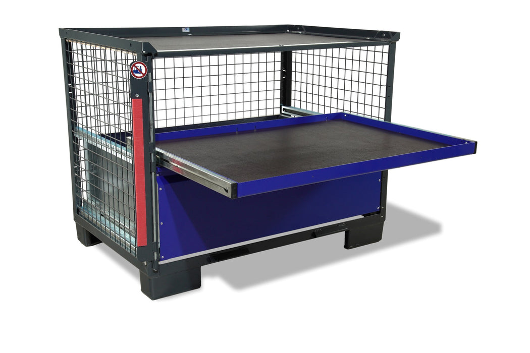 sth-systeme Gitterbox LCB I Teilauszug | 1 große Lade & 1 Rahmen