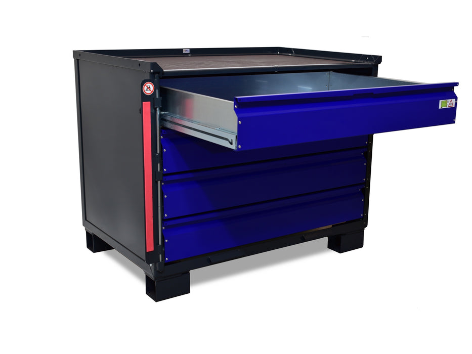 sth-systeme Gitterbox LCB I Teilauszug | 4 kleine Laden