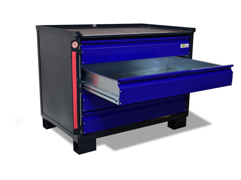 sth-systeme Gitterbox LCB I Teilauszug | 4 kleine Laden