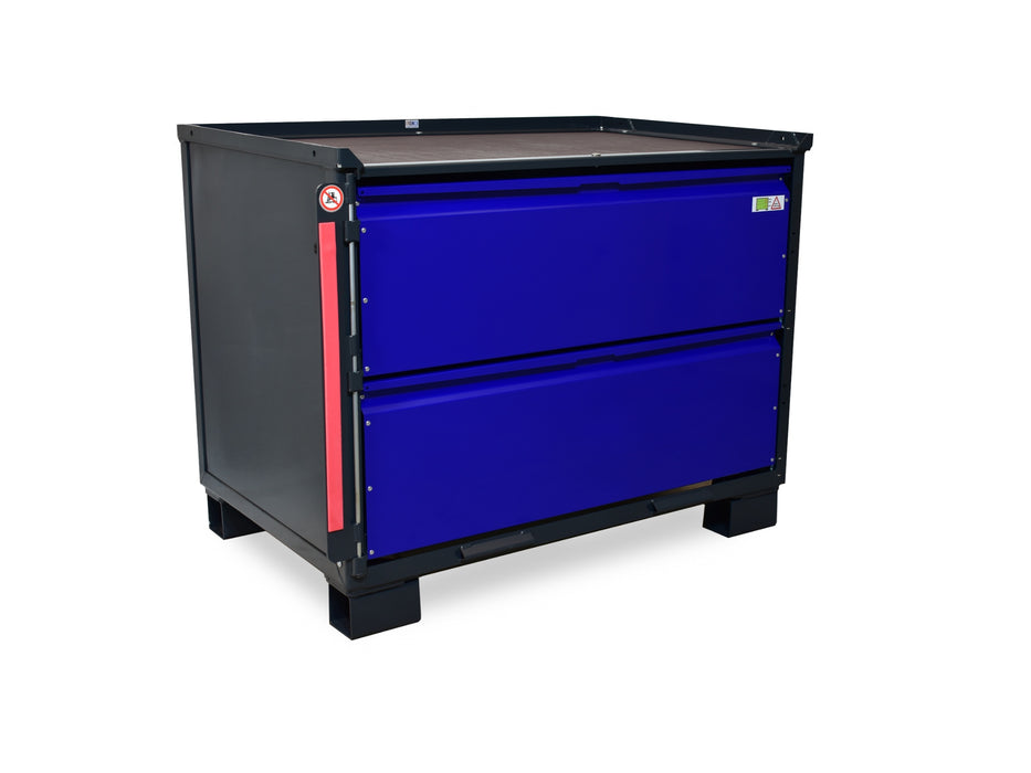 sth-systeme Gitterbox LCB I Teilauszug | 2 große Laden