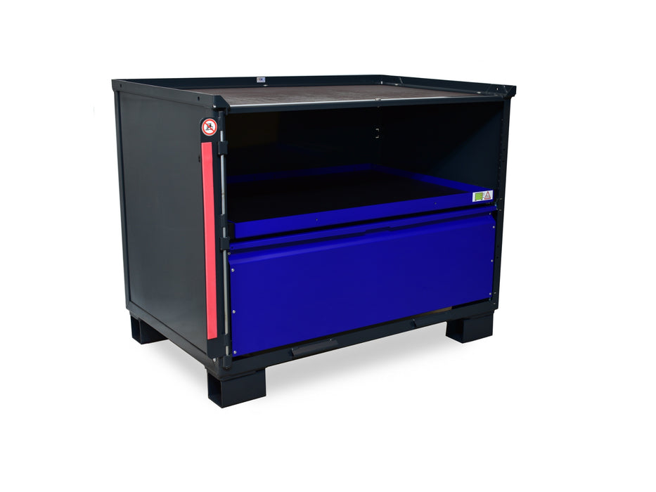 sth-systeme Gitterbox LCB I Teilauszug | 1 große Lade & 1 Rahmen