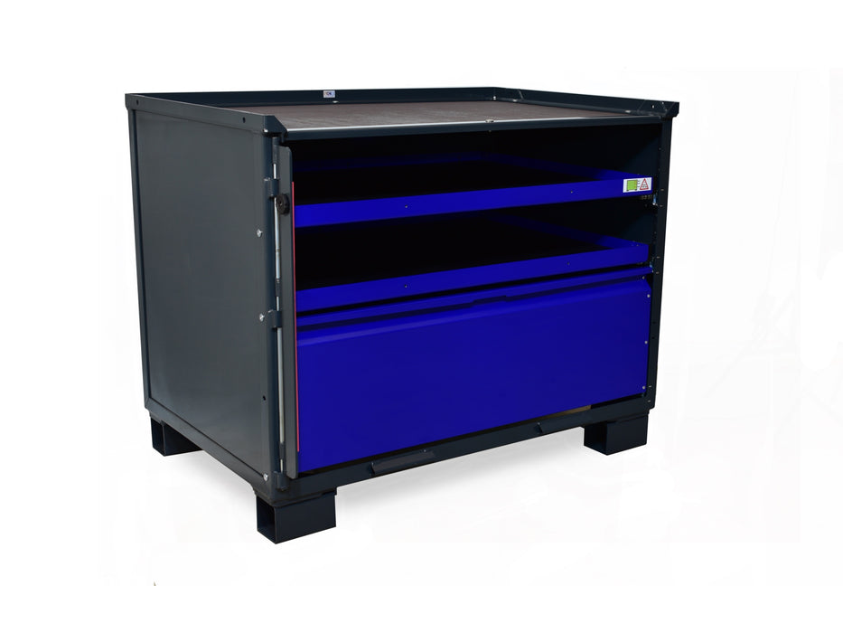 sth-systeme Gitterbox LCB I Teilauszug | 1 große Lade & 2 Rahmen