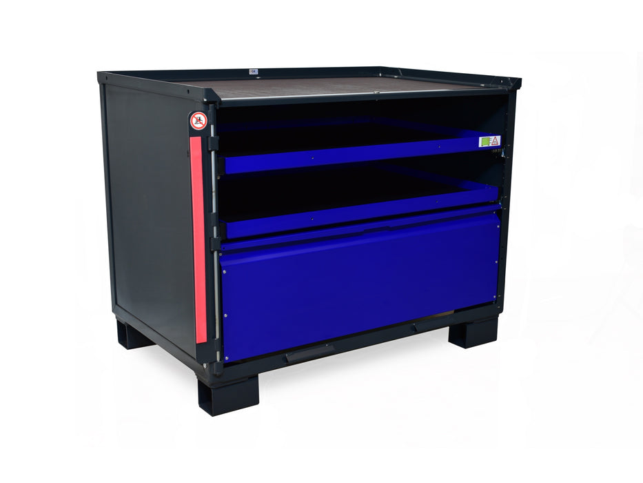 sth-systeme Gitterbox LCB I Teilauszug | 1 große Lade & 2 Rahmen