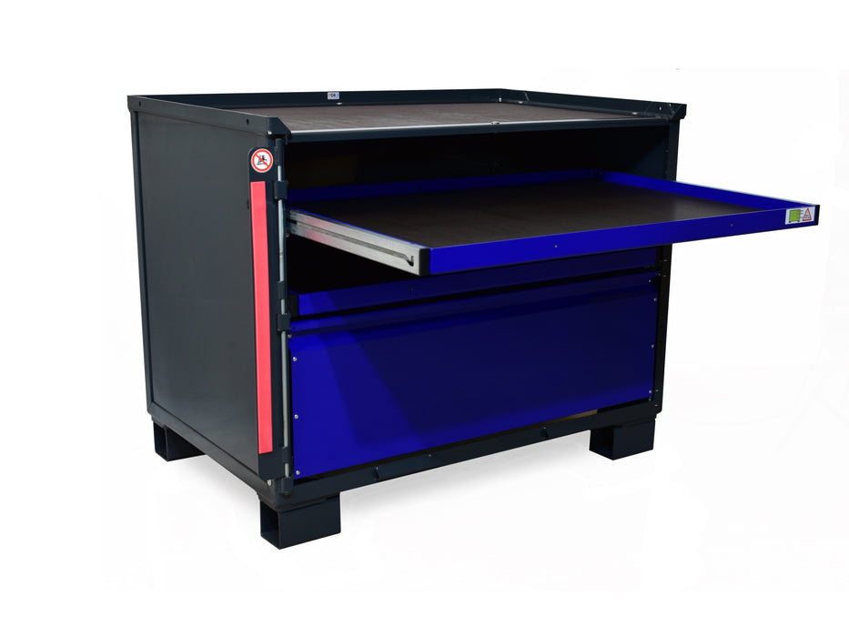 sth-systeme Gitterbox LCB I Teilauszug | 1 große Lade & 2 Rahmen