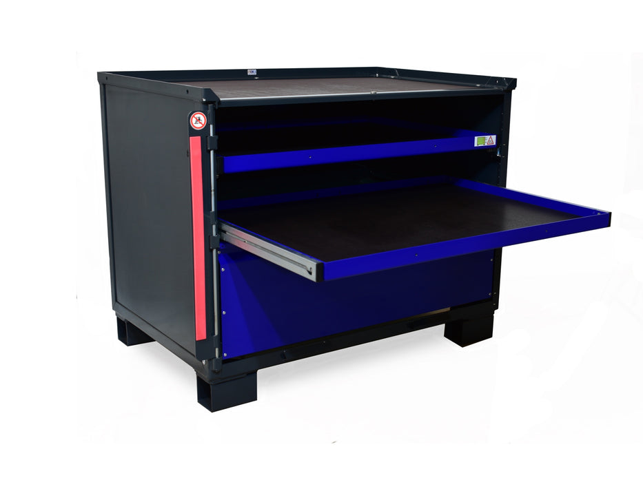 sth-systeme Gitterbox LCB I Teilauszug | 1 große Lade & 2 Rahmen