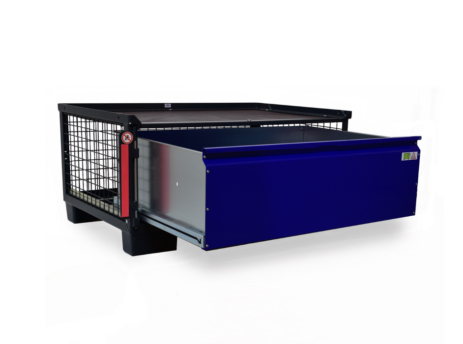 sth-systeme Gitterbox LCB I halbhoch Teilauszug | 1 große Lade