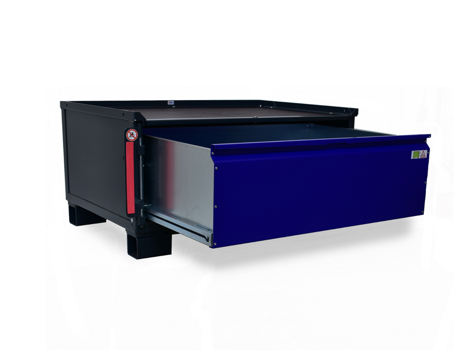 sth-systeme Gitterbox LCB I halbhoch Teilauszug | 1 große Lade