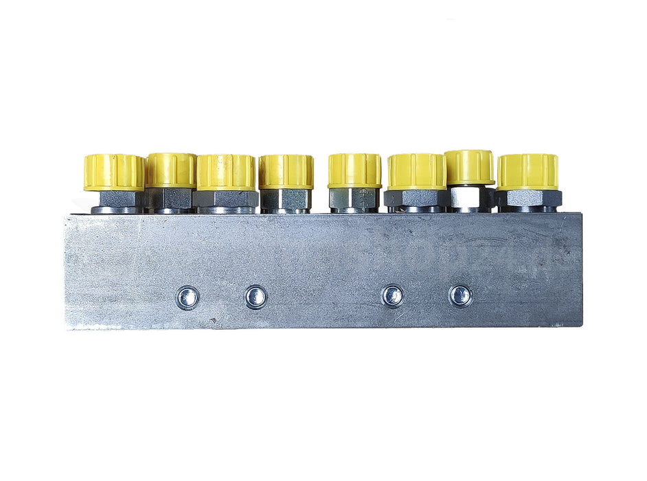 1800155 OilQuick A/B Verteiler 8-fach mit Grundplatte für OQ70/55