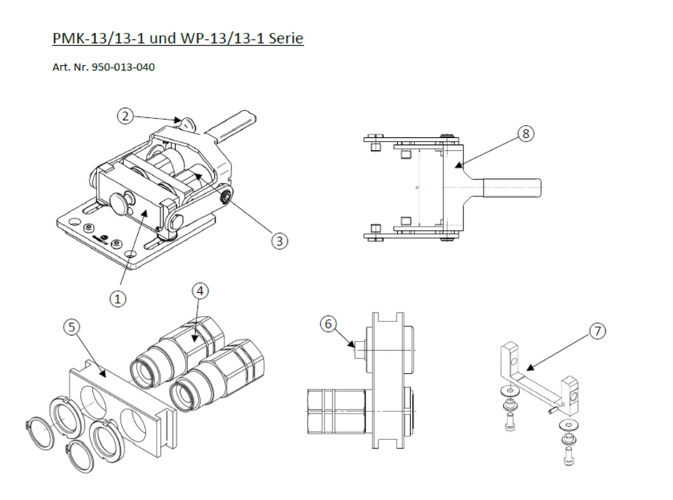 Taklock Ersatzteil Leerplatte DN13/13-1