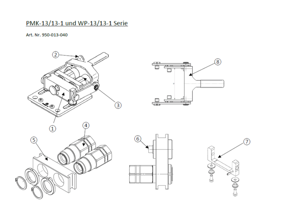 Taklock Ersatzteil Teilesatz Hebel für PMK-13/13-1