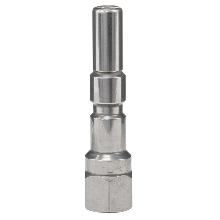 Stecknippel 1/4"AG KW Edelstahl poliert