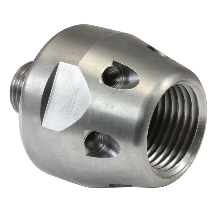 Schubstück ST-458 1/4AG 1/2IG Edelstahl für 6 Düseneinsätze M5