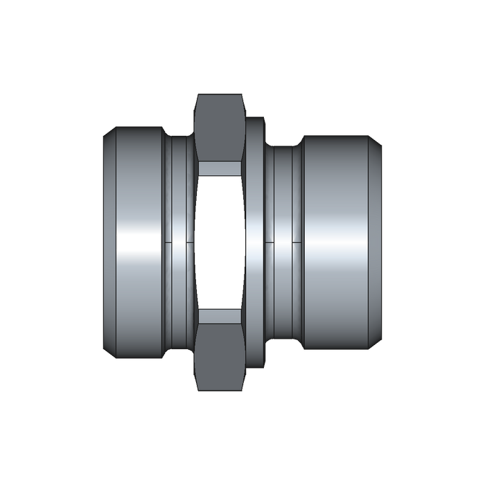 Gerader Einschraubstutzen GE – M36x2 – 28 mm – L – Leicht – Stahl verzinkt (Cr(VI)-frei) – GE28LRX