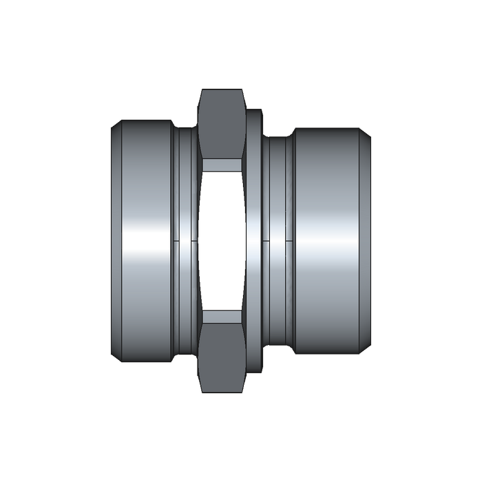 Gerader Einschraubstutzen GE – M45x2 – 35 mm – L – Leicht – Stahl verzinkt (Cr(VI)-frei) – GE35LRX
