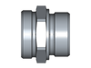 Gerader Einschraubstutzen GE – M52x2 – 42 mm – L – Leicht – Stahl verzinkt (Cr(VI)-frei) – GE42LRX