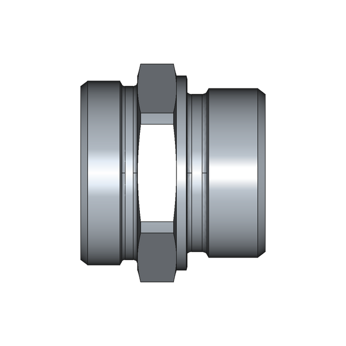 Gerader Einschraubstutzen GE – M52x2 – 42 mm – L – Leicht – Stahl verzinkt (Cr(VI)-frei) – GE42LRX