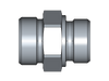 Gerader Einschraubstutzen GE – G1/2A – 25 mm – S – Schwer – Stahl verzinkt (Cr(VI)-frei) – GE25SROMD