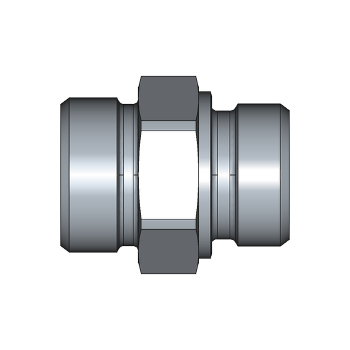 Gerader Einschraubstutzen GE – G1/2A – 25 mm – S – Schwer – Stahl verzinkt (Cr(VI)-frei) – GE25SROMD