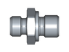 Gerader Einschraubstutzen GE – M12x1 – 6 mm – L – Leicht – Stahl verzinkt (Cr(VI)-frei) – GE6LR1/4X