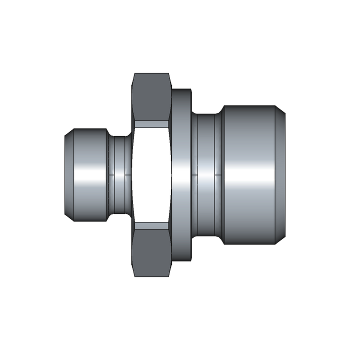 Einschraubstutzen GE-M-ED – 8 mm – L - Leicht – Stahl verzinkt (Cr(VI)-frei)