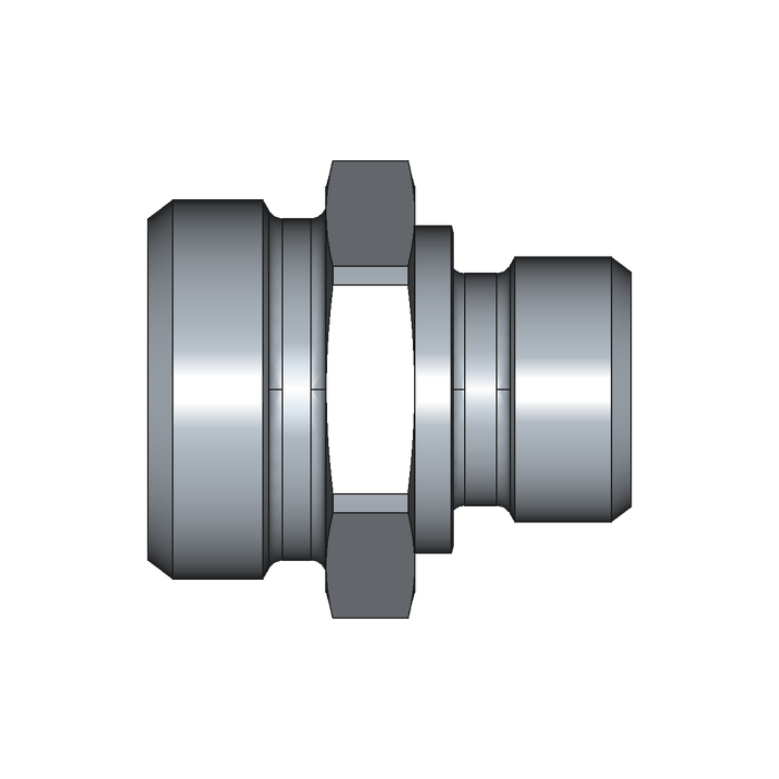 Einschraubstutzen GE-M-ED – 22 mm – L - Leicht – Stahl verzinkt (Cr(VI)-frei)