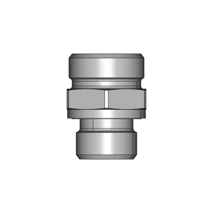 Einschraubstutzen GE-M-ED – 18 mm – L - Leicht – Stahl verzinkt (Cr(VI)-frei)
