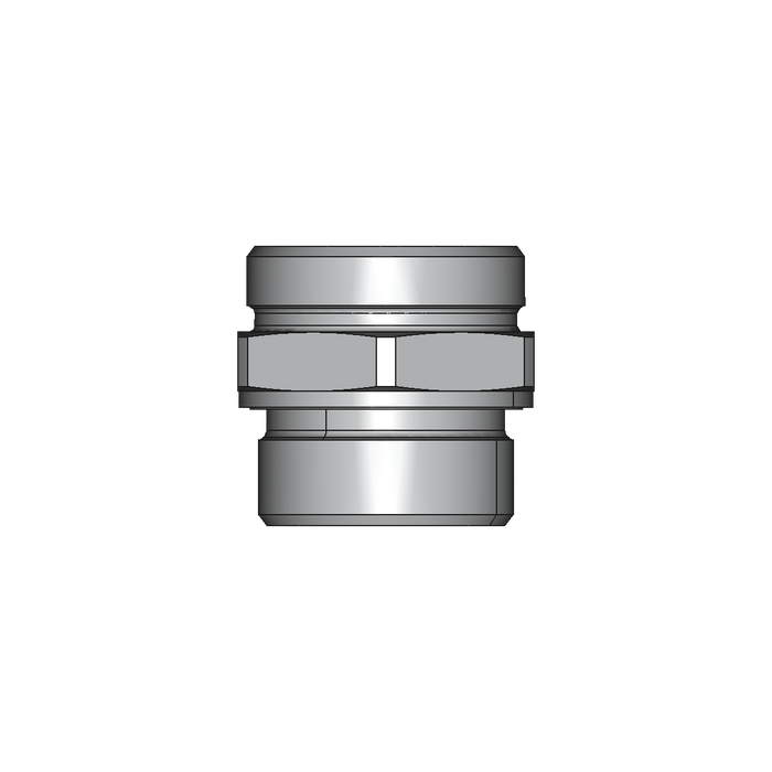 Einschraubstutzen GE-M-ED – 42 mm – L - Leicht – Stahl verzinkt (Cr(VI)-frei)