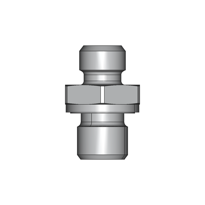 Einschraubstutzen GE-M-ED – 6 mm – L - Leicht – Stahl verzinkt (Cr(VI)-frei)