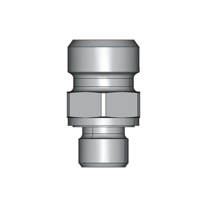 Einschraubstutzen GE-M-ED – 8 mm – L - Leicht – Stahl verzinkt (Cr(VI)-frei)