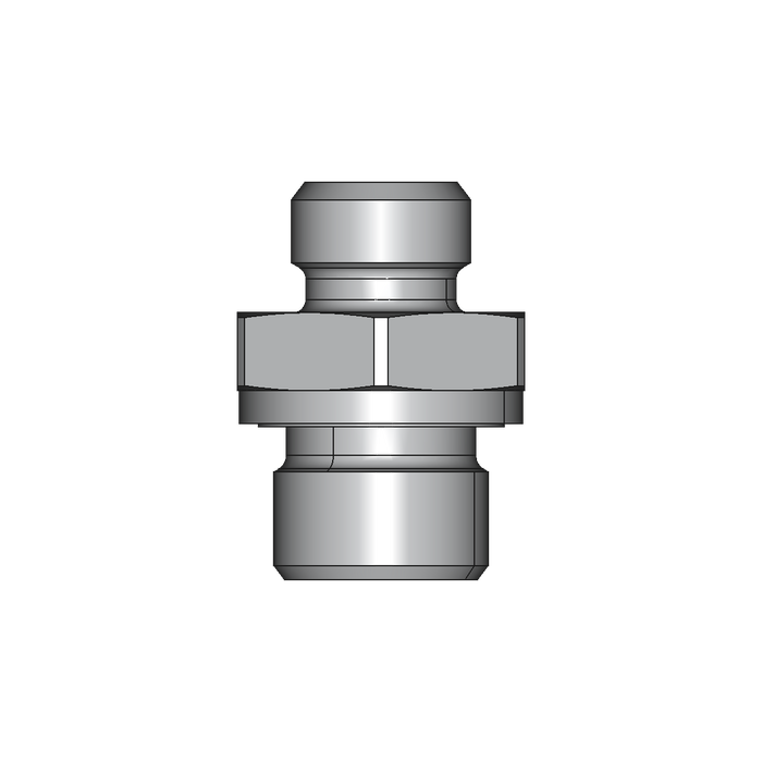 Einschraubstutzen GE-M-ED – 8 mm – L - Leicht – Stahl verzinkt (Cr(VI)-frei)