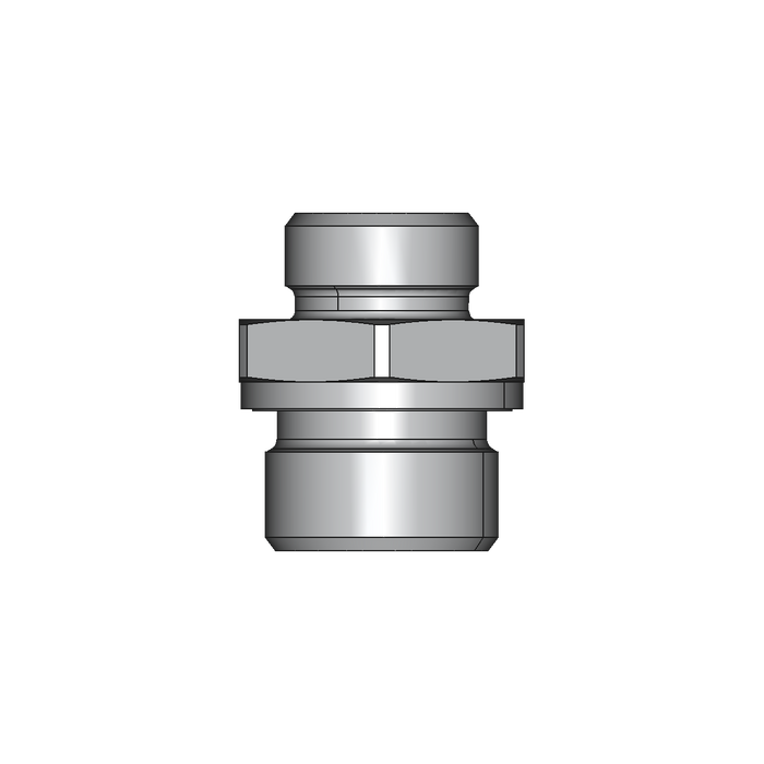 Einschraubstutzen GE-M-ED – 15 mm – L - Leicht – Stahl verzinkt (Cr(VI)-frei)