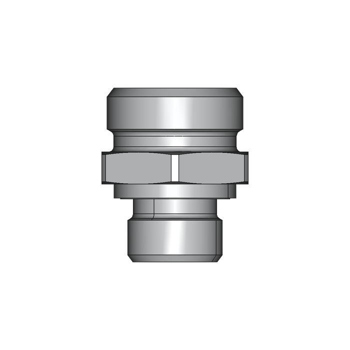 Einschraubstutzen GE-M-ED – 22 mm – L - Leicht – Stahl verzinkt (Cr(VI)-frei)