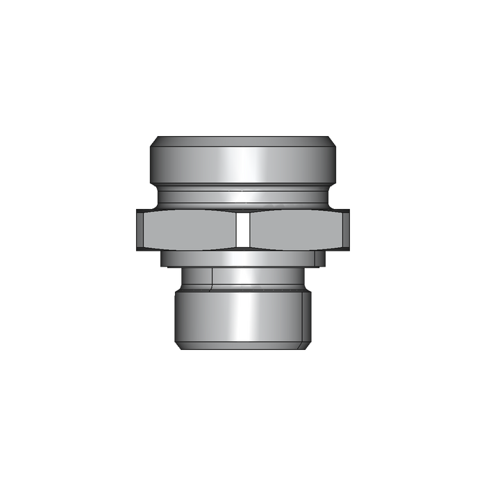 Einschraubstutzen GE-M-ED – 28 mm – L - Leicht – Stahl verzinkt (Cr(VI)-frei)