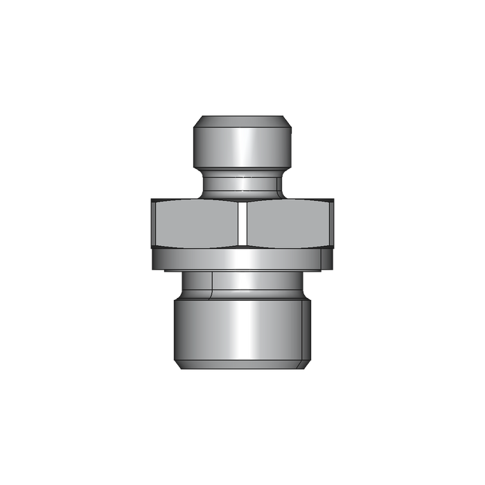 Einschraubstutzen GE-M-ED – 6 mm – L - Leicht – Stahl verzinkt (Cr(VI)-frei)