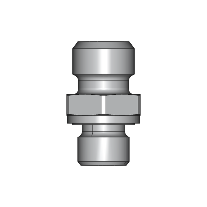 Einschraubstutzen GE-M-ED – 6 mm – L - Leicht – Stahl verzinkt (Cr(VI)-frei)