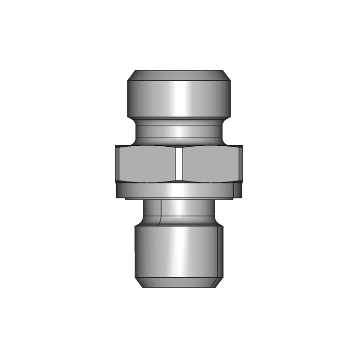 Einschraubstutzen GE-M-ED – 8 mm – L - Leicht – Stahl verzinkt (Cr(VI)-frei)