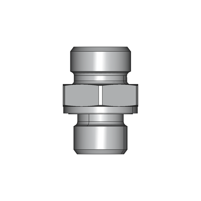 Einschraubstutzen GE-M-ED – 12 mm – L - Leicht – Stahl verzinkt (Cr(VI)-frei)