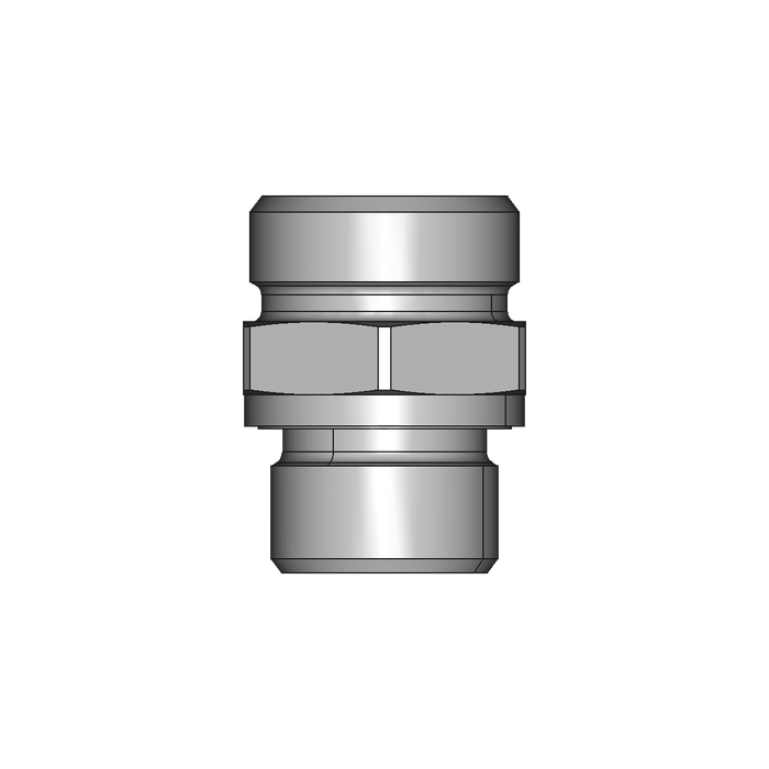 Einschraubstutzen GE-M-ED – 18 mm – L - Leicht – Stahl verzinkt (Cr(VI)-frei)