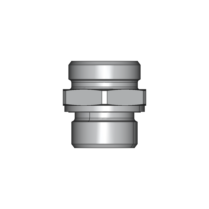 Einschraubstutzen GE-M-ED – 28 mm – L - Leicht – Stahl verzinkt (Cr(VI)-frei)