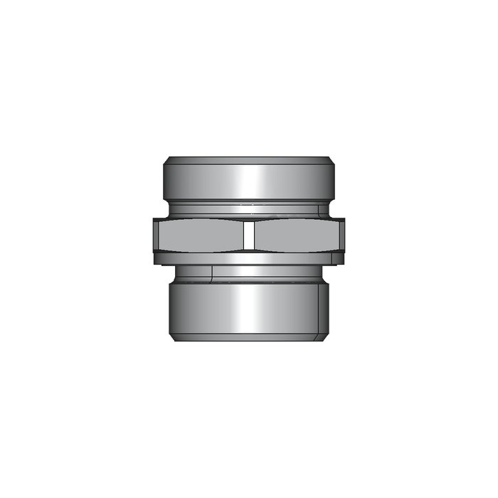Einschraubstutzen GE-M-ED – 35 mm – L - Leicht – Stahl verzinkt (Cr(VI)-frei)