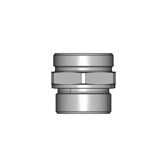 Einschraubstutzen GE-M-ED – 42 mm – L - Leicht – Stahl verzinkt (Cr(VI)-frei)