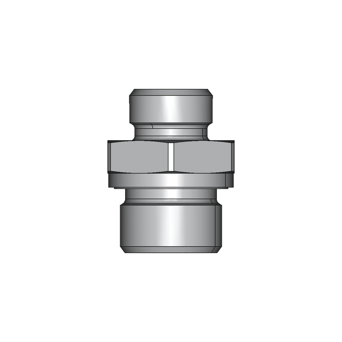Einschraubstutzen GE-M-ED – 12 mm – L - Leicht – Stahl verzinkt (Cr(VI)-frei)