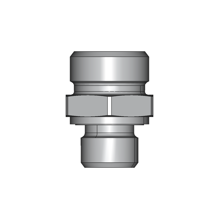 Einschraubstutzen GE-M-ED – 15 mm – L - Leicht – Stahl verzinkt (Cr(VI)-frei)