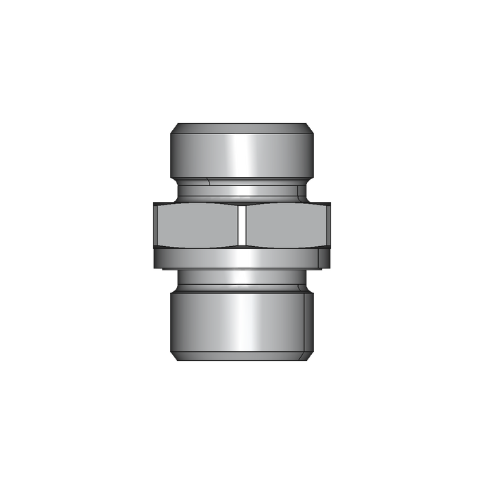 Einschraubstutzen GE-M-ED – 15 mm – L - Leicht – Stahl verzinkt (Cr(VI)-frei)