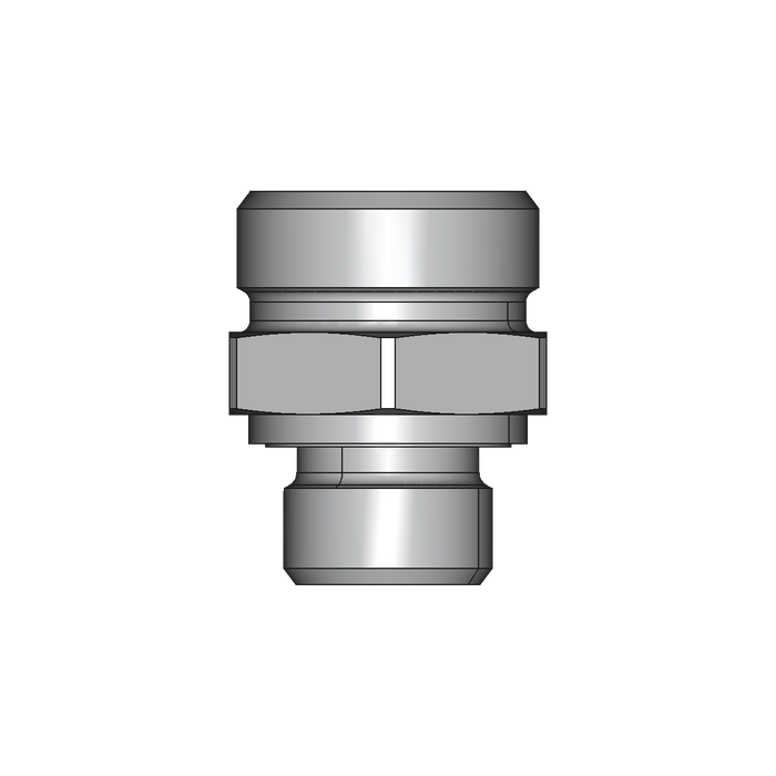 Einschraubstutzen GE-M-ED – 18 mm – L - Leicht – Stahl verzinkt (Cr(VI)-frei)