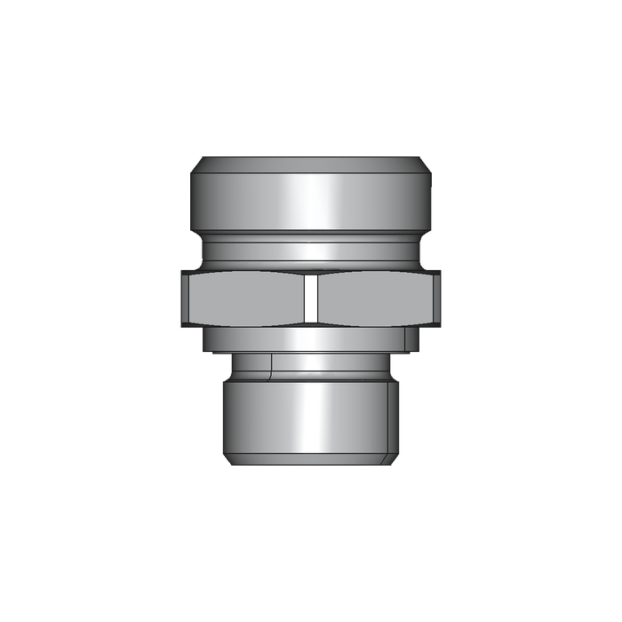 Einschraubstutzen GE-M-ED – 22 mm – L - Leicht – Stahl verzinkt (Cr(VI)-frei)