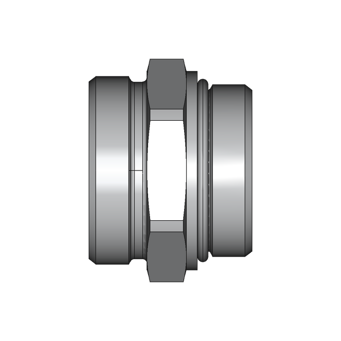 Einschraubstutzen GE-M-ED – 42 mm – L - Leicht – Stahl verzinkt (Cr(VI)-frei)