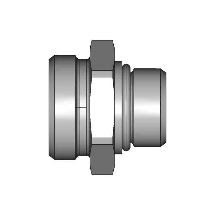 Einschraubstutzen GE-M-ED – 28 mm – L - Leicht – Stahl verzinkt (Cr(VI)-frei)
