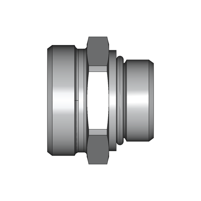 Einschraubstutzen GE-M-ED – 35 mm – L - Leicht – Stahl verzinkt (Cr(VI)-frei)