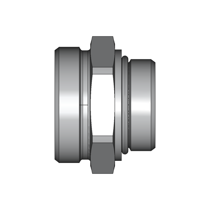 Einschraubstutzen GE-M-ED – 42 mm – L - Leicht – Stahl verzinkt (Cr(VI)-frei)